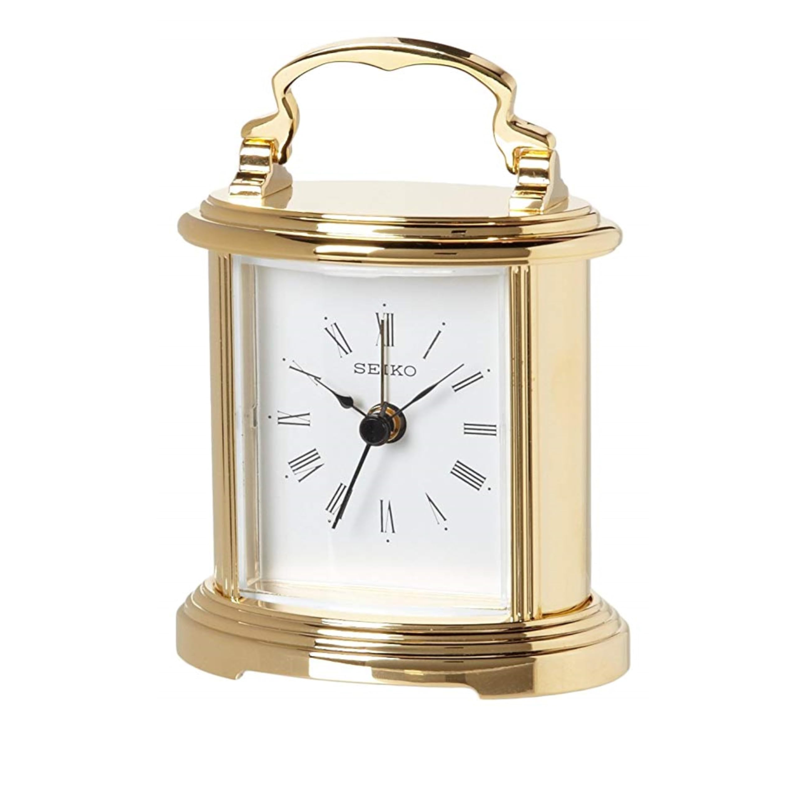 SEIKO Gold Desk Clock for Office & Home Decor