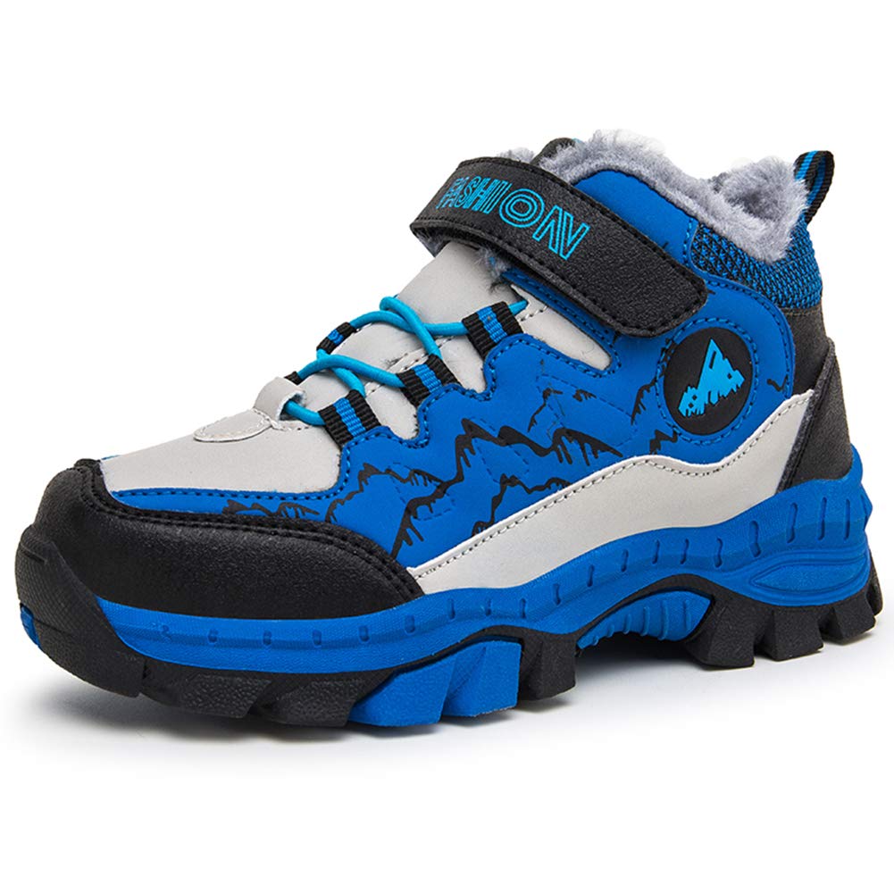 Z.SUO Kids Hiking Boots - Waterproof Snow Boots for Boys & Girls, Non-Slip Outdoor Hiking Shoes for Toddlers & Youth (Little Kid/Big Kid) - Perfect for Winter Hiking, Snow Play & Outdoor Adventures