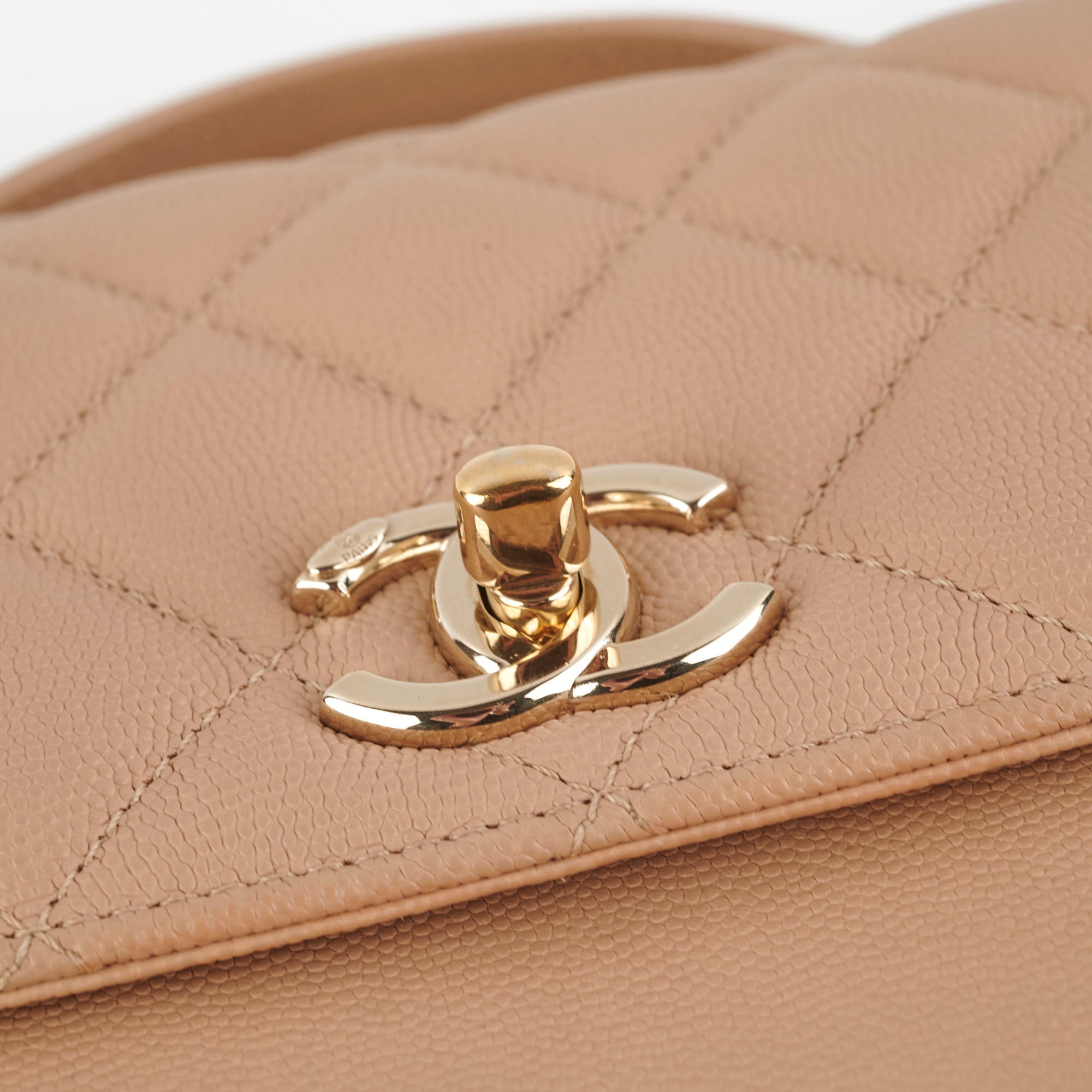 Chanel Business Affinity Beige Leather Medium Flap Bag - Luxury Designer Handbag for Women, Perfect for Office, Travel & Everyday Use