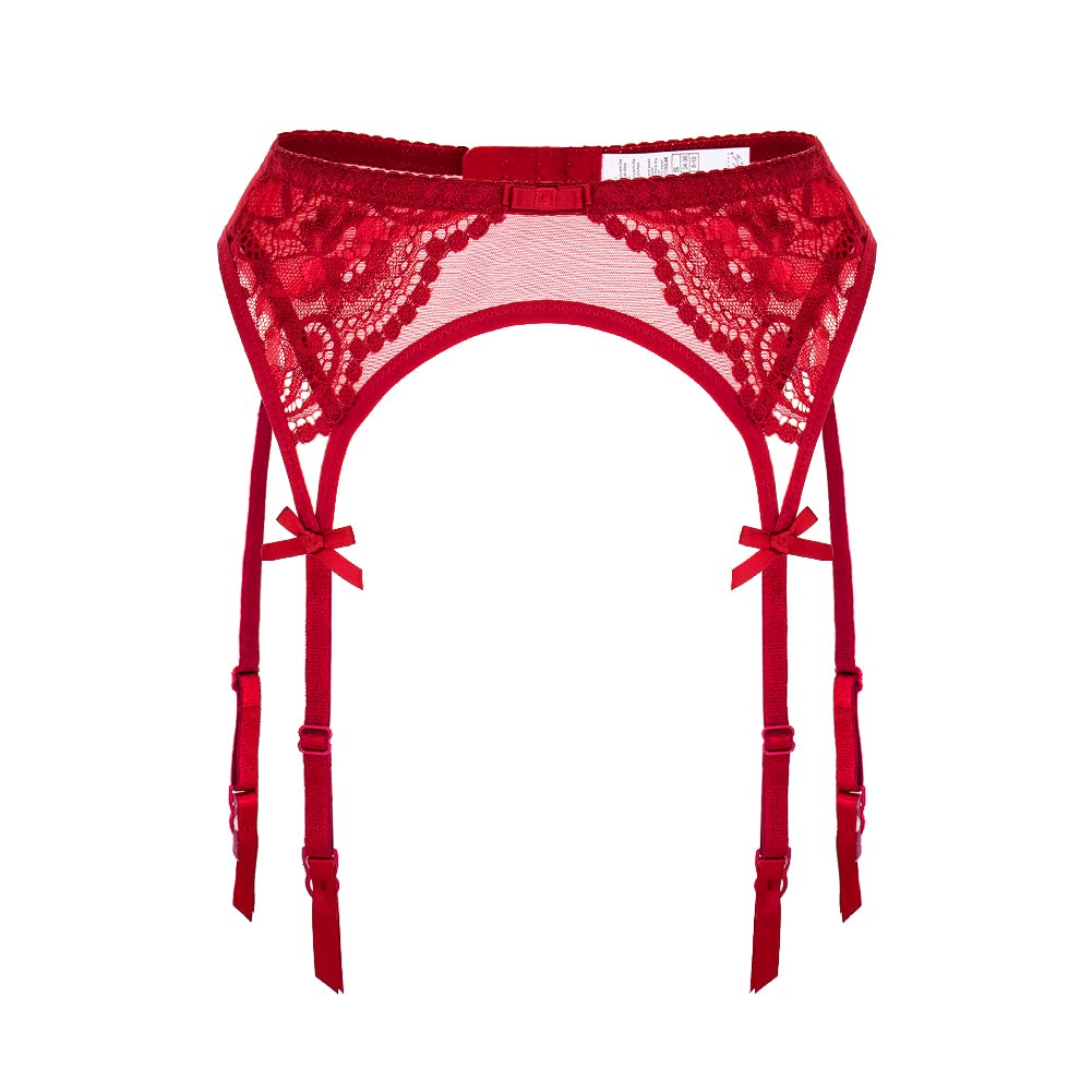 Sexy Black Lace Garter Belt for Women - Adjustable Suspender for Thigh High Stockings | Perfect for Lingerie, Date Nights & Boudoir Photography