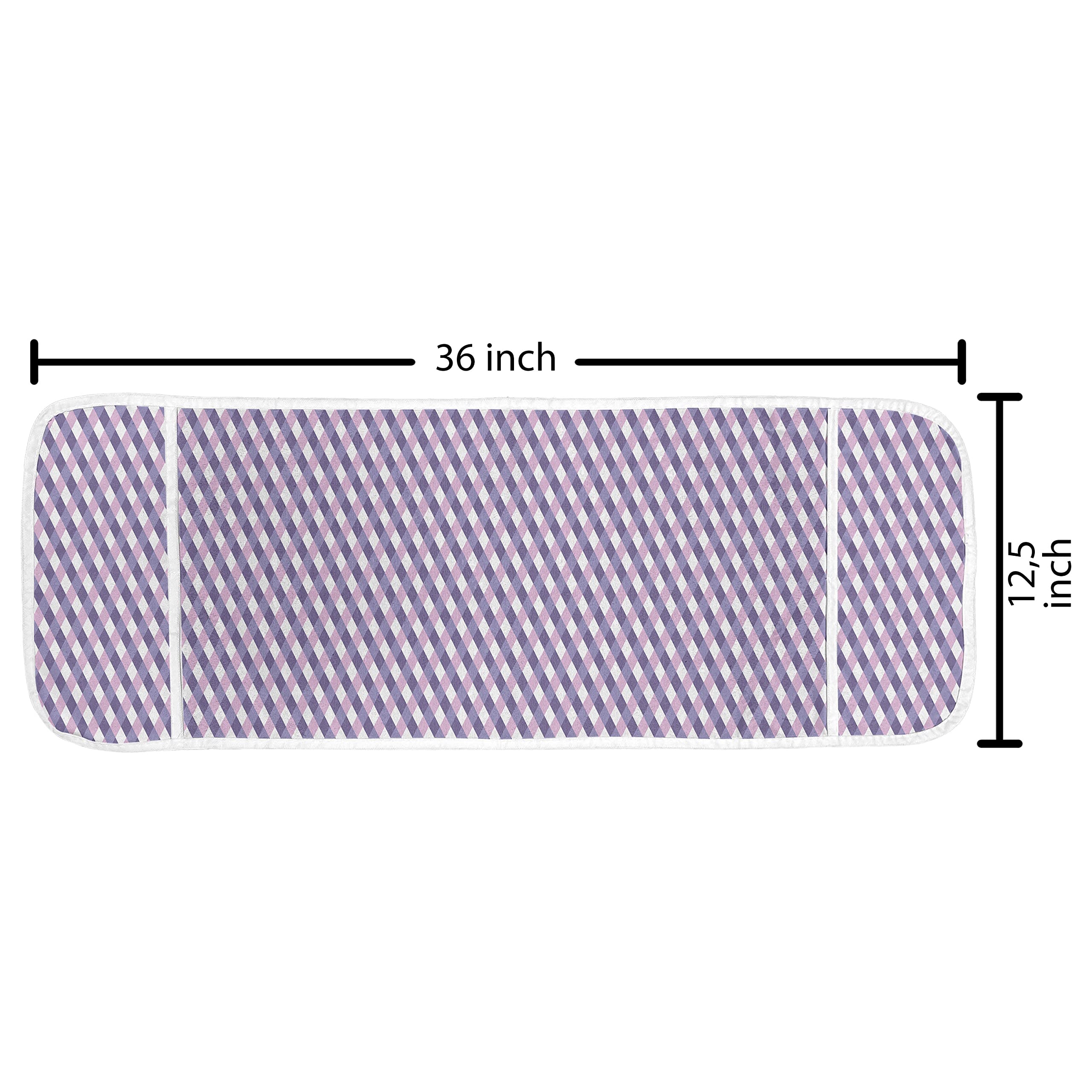 Ambesonne Microwave Cover - Waterproof Geometric Diamond Stripe Design, 36