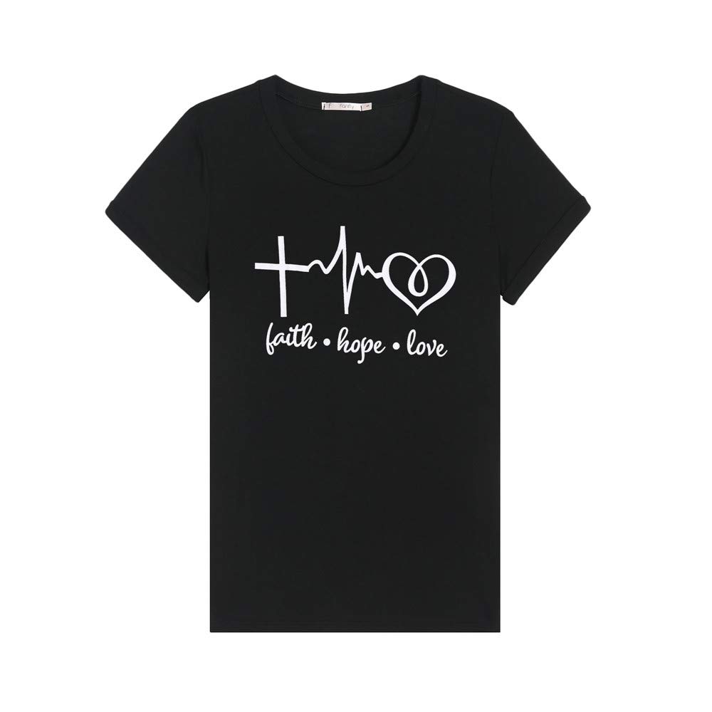 Faith-Inspired Women's Christian T-Shirt - Short Sleeve Summer Tee for Church, Bible Study & Everyday Wear - Comfortable Casual Top for Christian Women