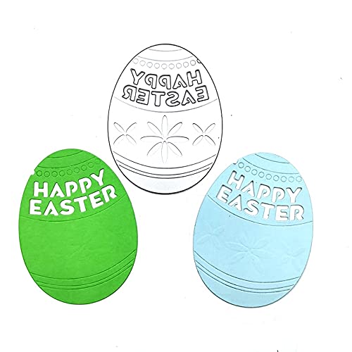 Easter Egg Hollow Cutting Dies - Metal Scrapbooking Stencils for DIY Embossing, Photo Albums, Greeting Cards & Paper Crafts - Perfect for Easter Decorations, Scrapbooking Projects & Handmade Card Making