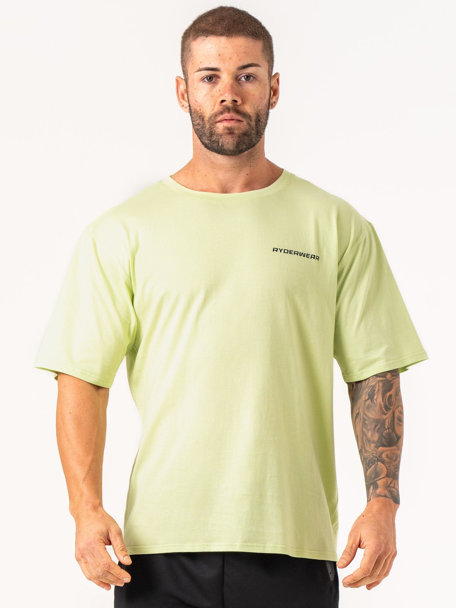 Energy Oversized T-Shirt in Lime Green - Comfortable & Stylish Unisex Fit for Casual Wear, Street Fashion & Loungewear