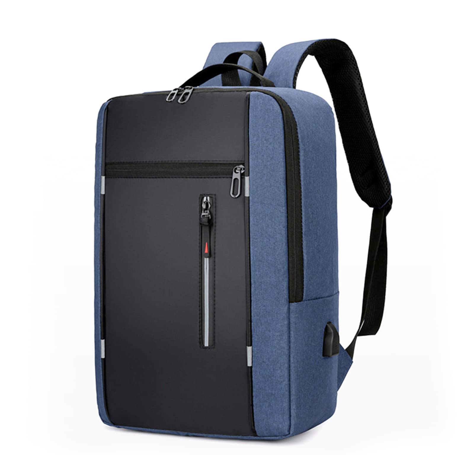 ZGWJ USB Charging Laptop Backpack for Men & Women - Water Resistant 15.6 Inch Notebook Bag, Lightweight Business Backpack for Travel, Work & College | Perfect for Commuting, Office & School Use - Blue