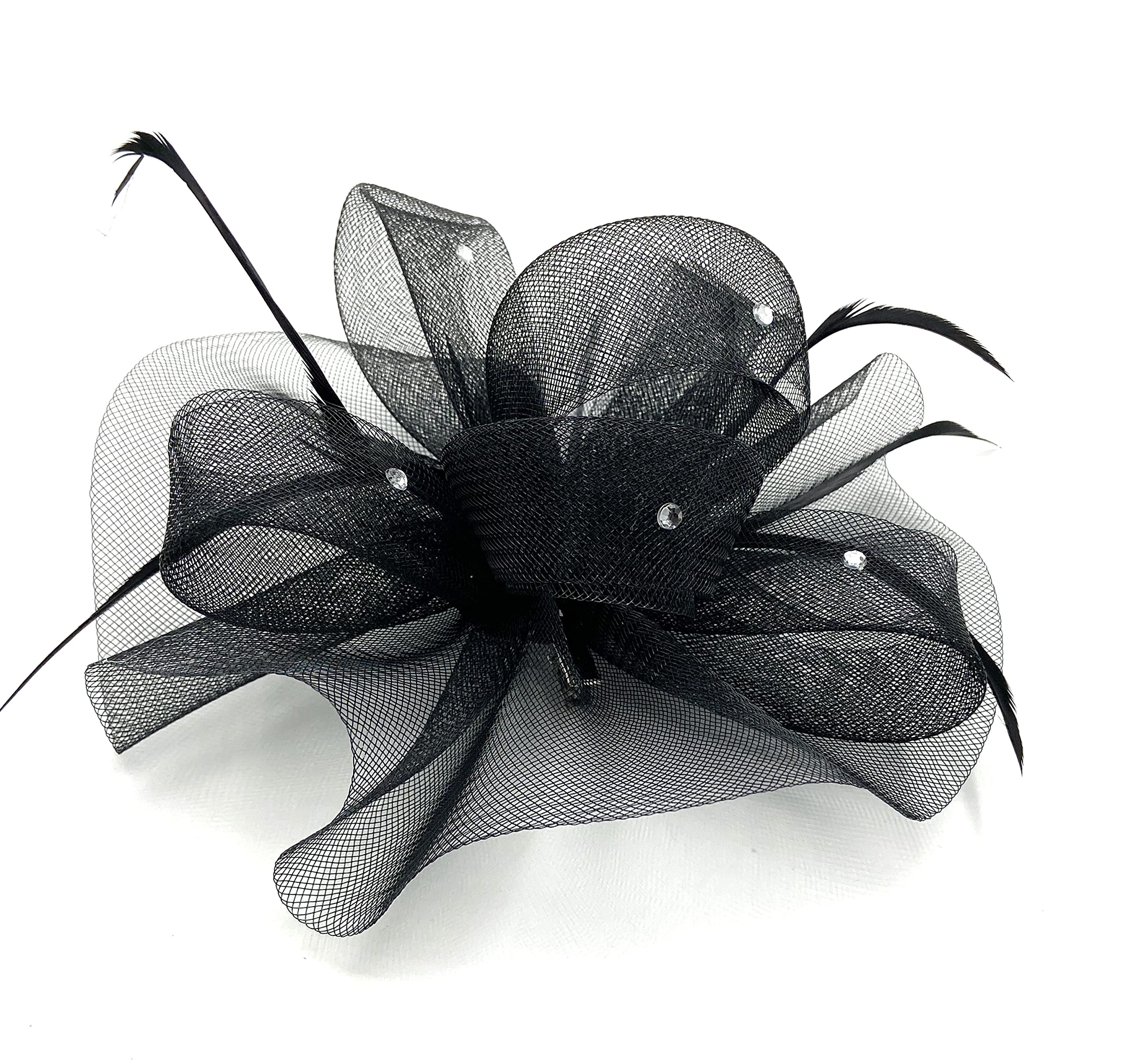 Ladies Large Feather Alice Band Hair Clip - Elegant Fascinator for Weddings, Races, Royal Ascot, Garden Parties & Summer Events