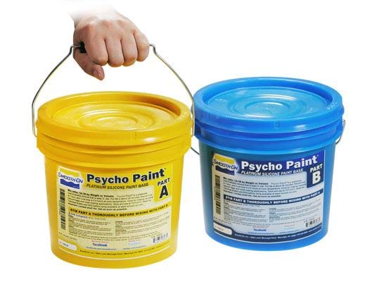 Psycho Paint Platinum Silicone Paint Base - 1 Gallon Kit for DIY Art Projects, Home Decor & Professional Painting