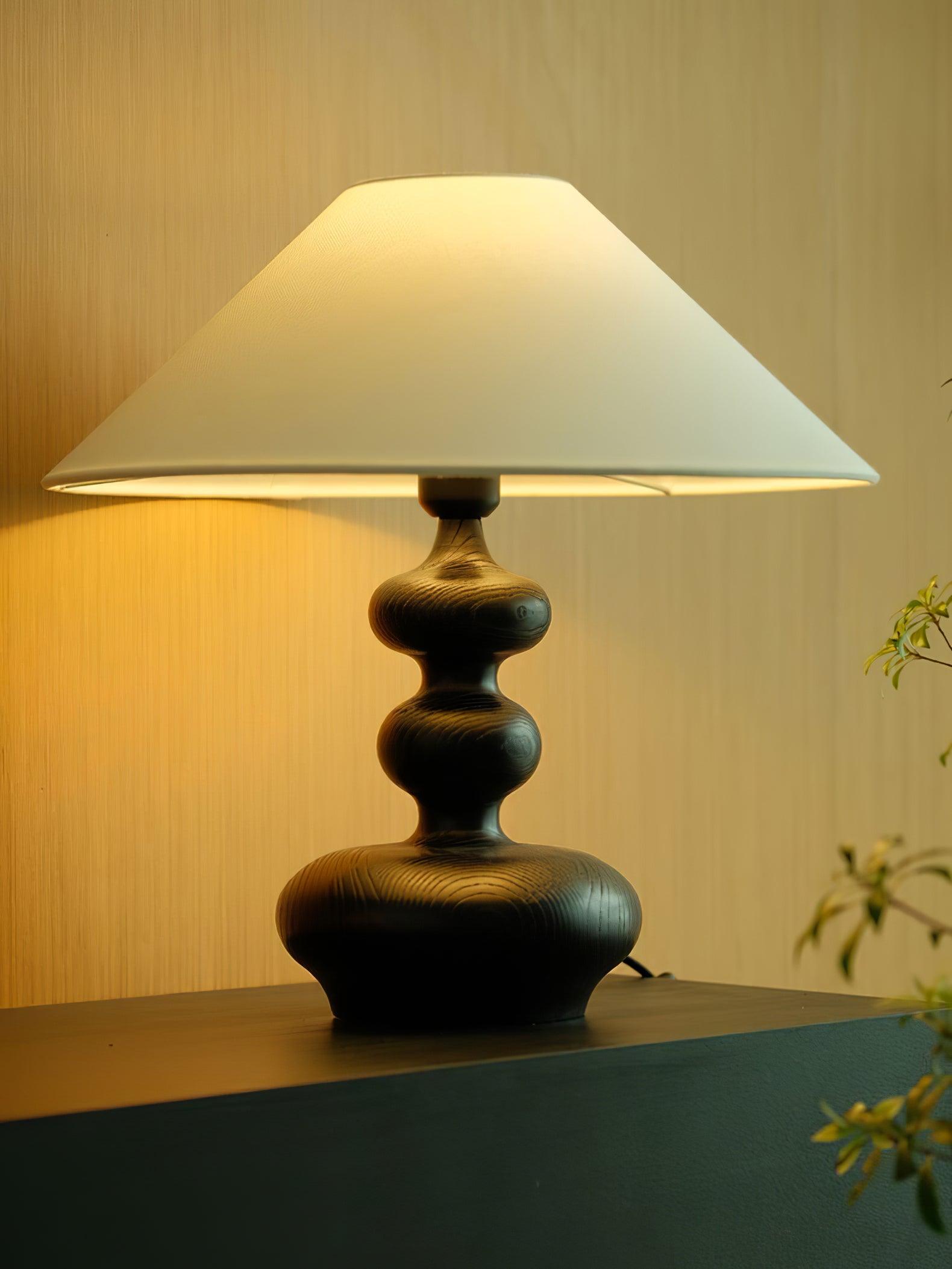 Creative Gourd Table Lamp - Handmade Natural Decorative Lighting for Living Room, Bedroom, and Office - Perfect for Cozy Home Decor and Ambient Lighting