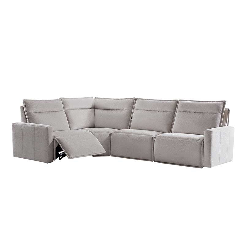 Essentia Power Reclining Corner Sofa - Easy Care Fabric Sectional Couch with USB Charging for Living Room, Home Theater & Family Room Comfort