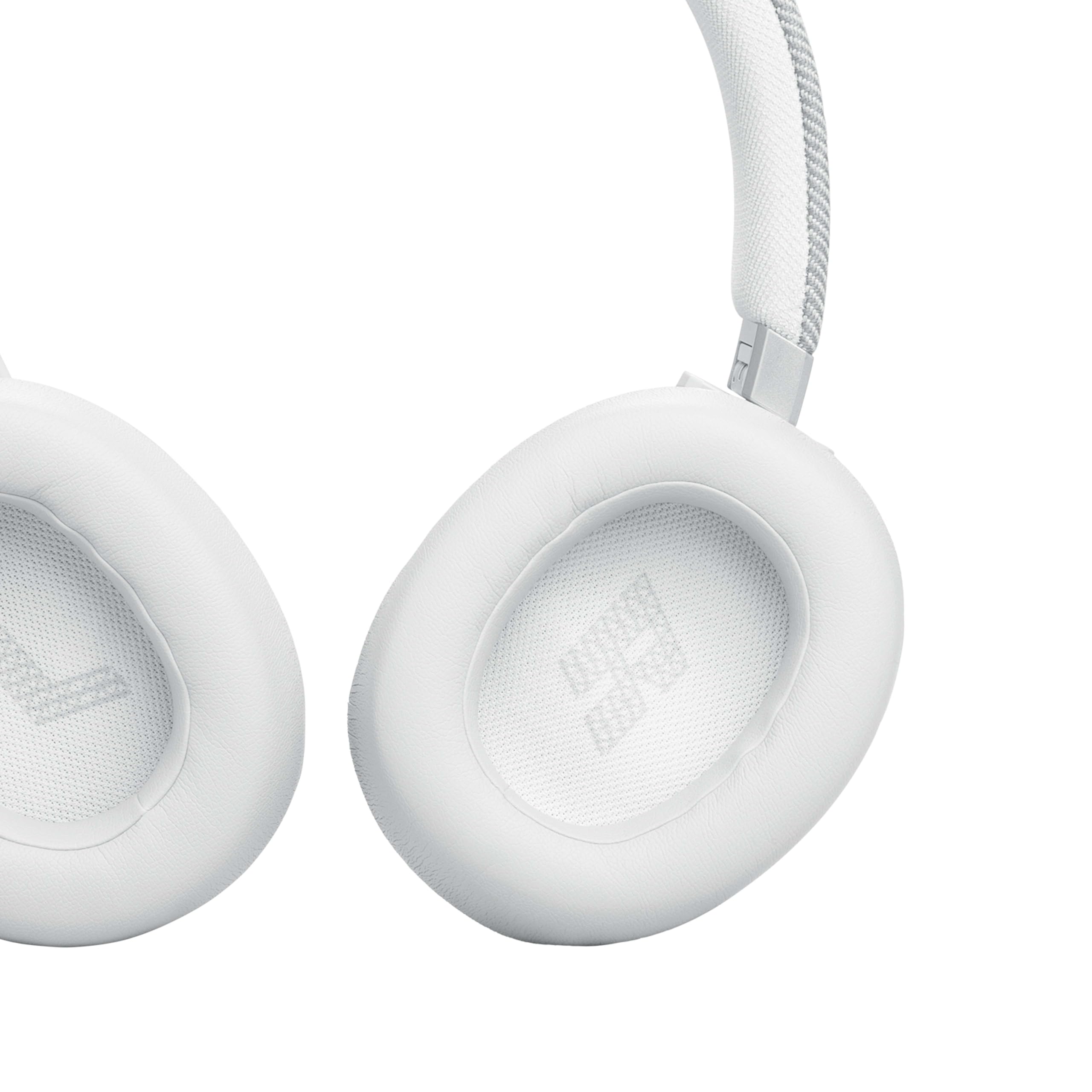 JBL Live 770 NC Wireless Over-Ear Headphones with Active Noise Cancelling, 65H Battery Life, Bluetooth 5.3, Hi-Res Audio - Perfect for Travel, Work & Gaming (White)
