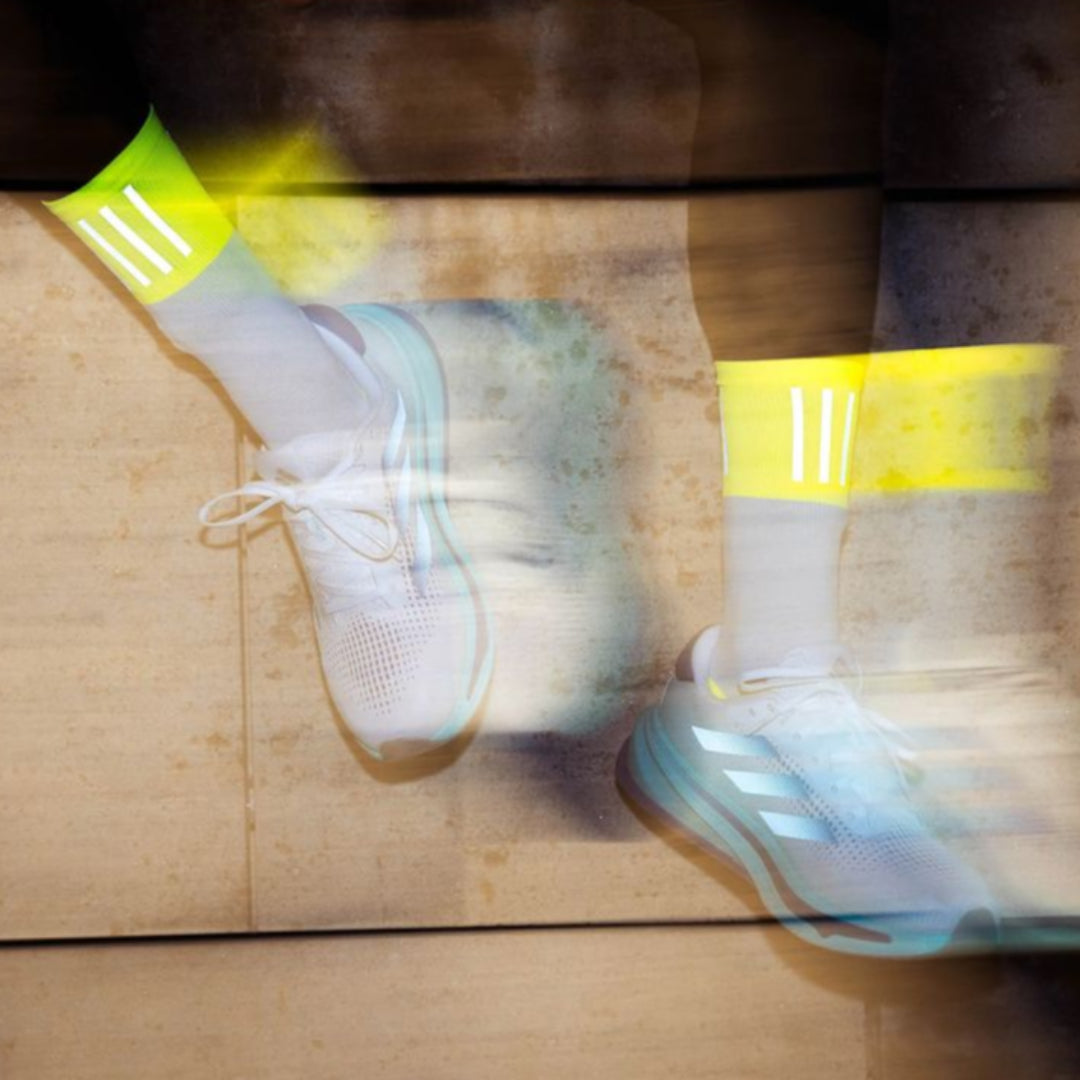 Incylence High Viz V3 Running Socks - Reflective Performance Socks for Men & Women - Perfect for Night Running, Jogging, and Outdoor Sports Activities