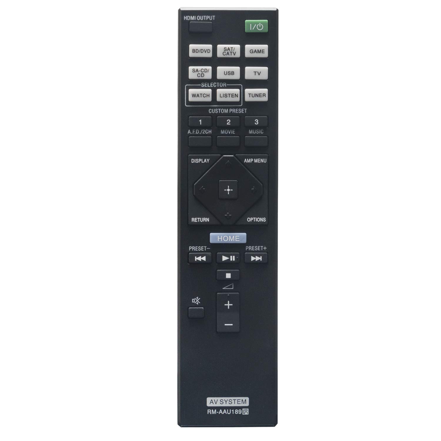 RM-AAU189 Replacement Remote Control Compatible with Sony AV Receiver STR-DN850 & STR-DN1050 Home Theater System - Perfect for Home Entertainment & Audio Setup