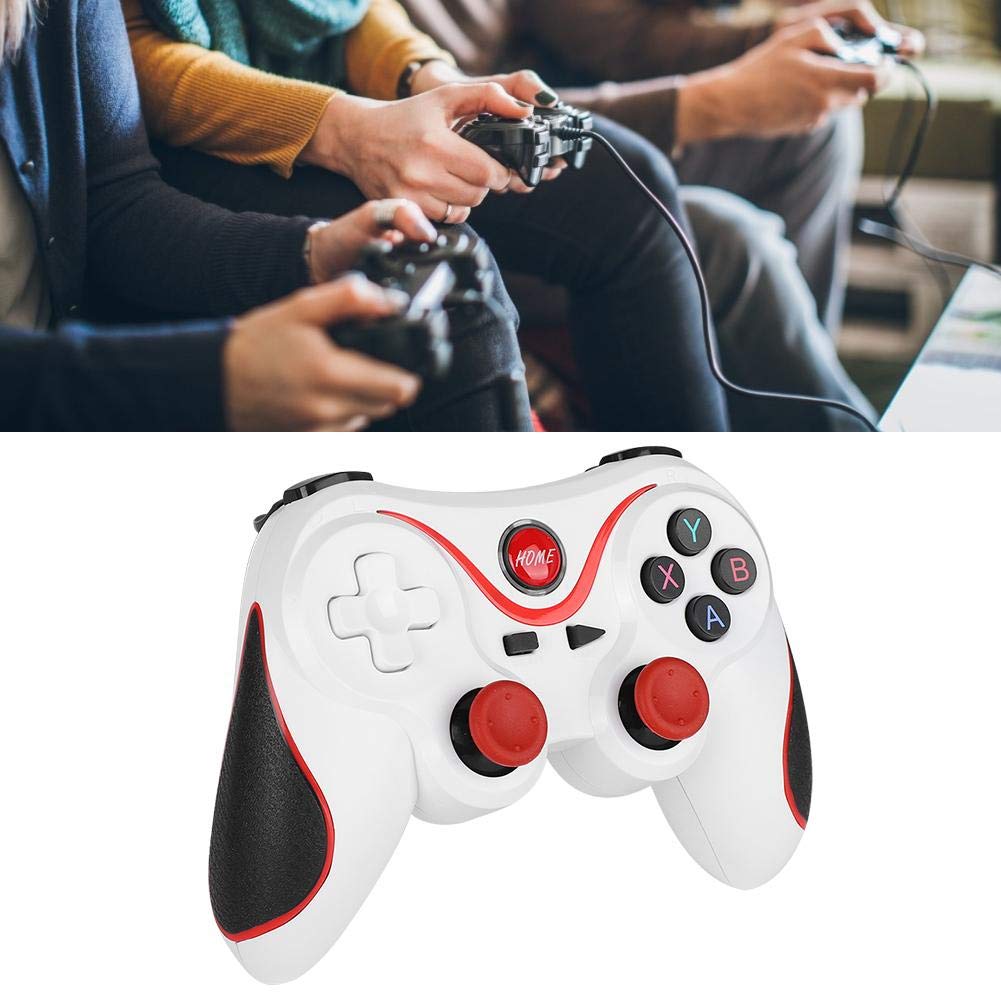 ASHATA Wireless Bluetooth Game Controller - Universal Gaming Joystick for Android, iOS, Windows 7/8/10, PS3, Smartphones & Tablets - Perfect for Mobile Gaming, PC Gaming & Console Gaming