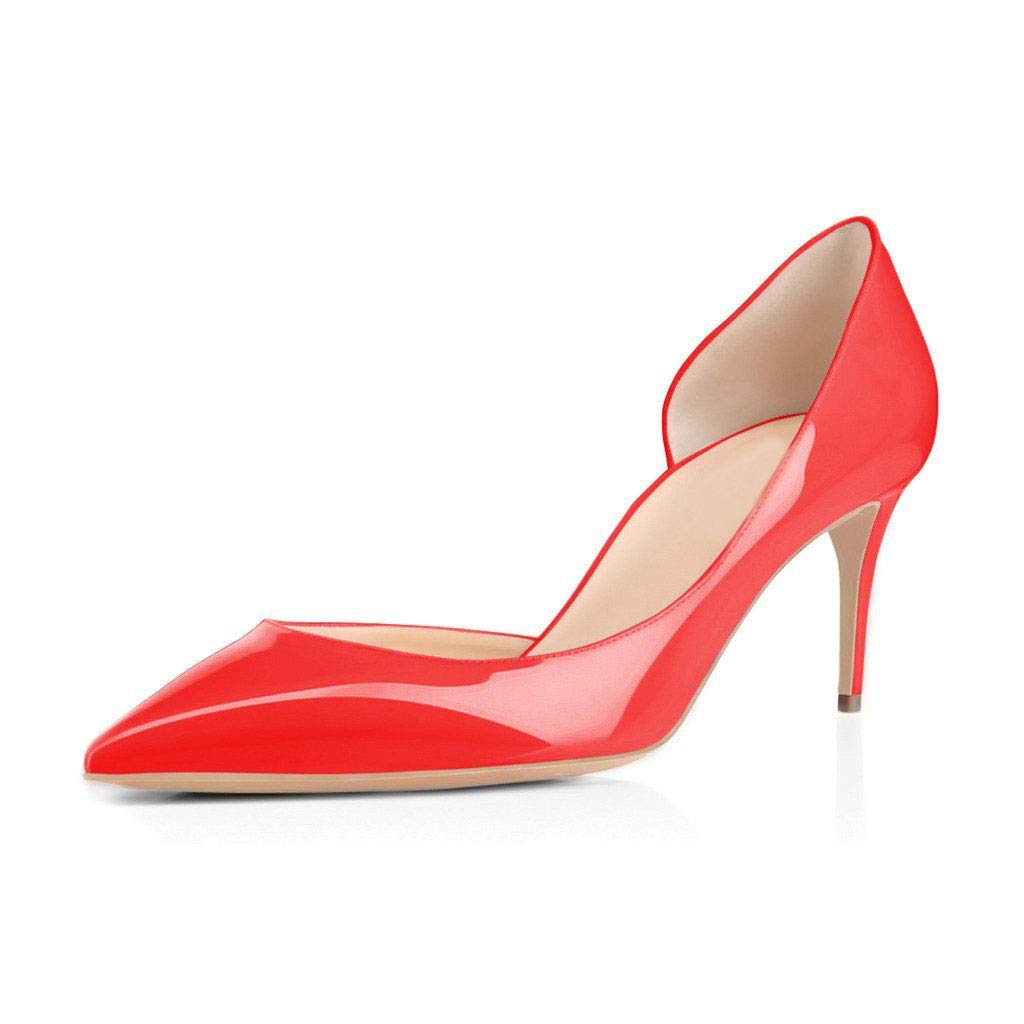 Women's Sexy Pointed Toe D'Orsay Pumps - Stiletto High Heel Slip On Dress Shoes for Party, Wedding & Evening Events | Comfortable & Elegant Women's Dress Pumps