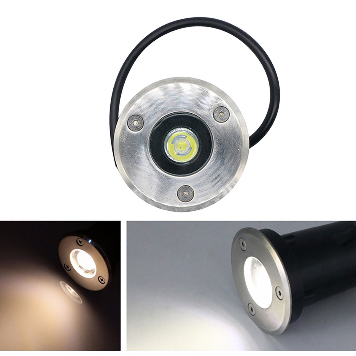 1W/3W/5W/7W IP67 Waterproof LED Garden Lights - Underground Fixture Landscape Uplighting for Pathways, Driveways, and Outdoor Decoration