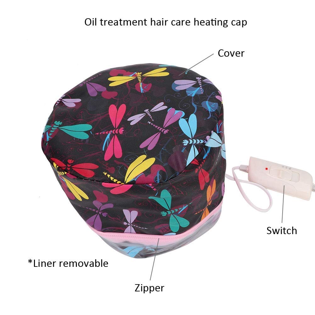 Adjustable Temperature Hair Steamer Hat - Electric Heating Cap for Deep Conditioning & Oil Treatment at Home | Perfect for Salon-Quality Hair Care, Hydration & Scalp Therapy (US)