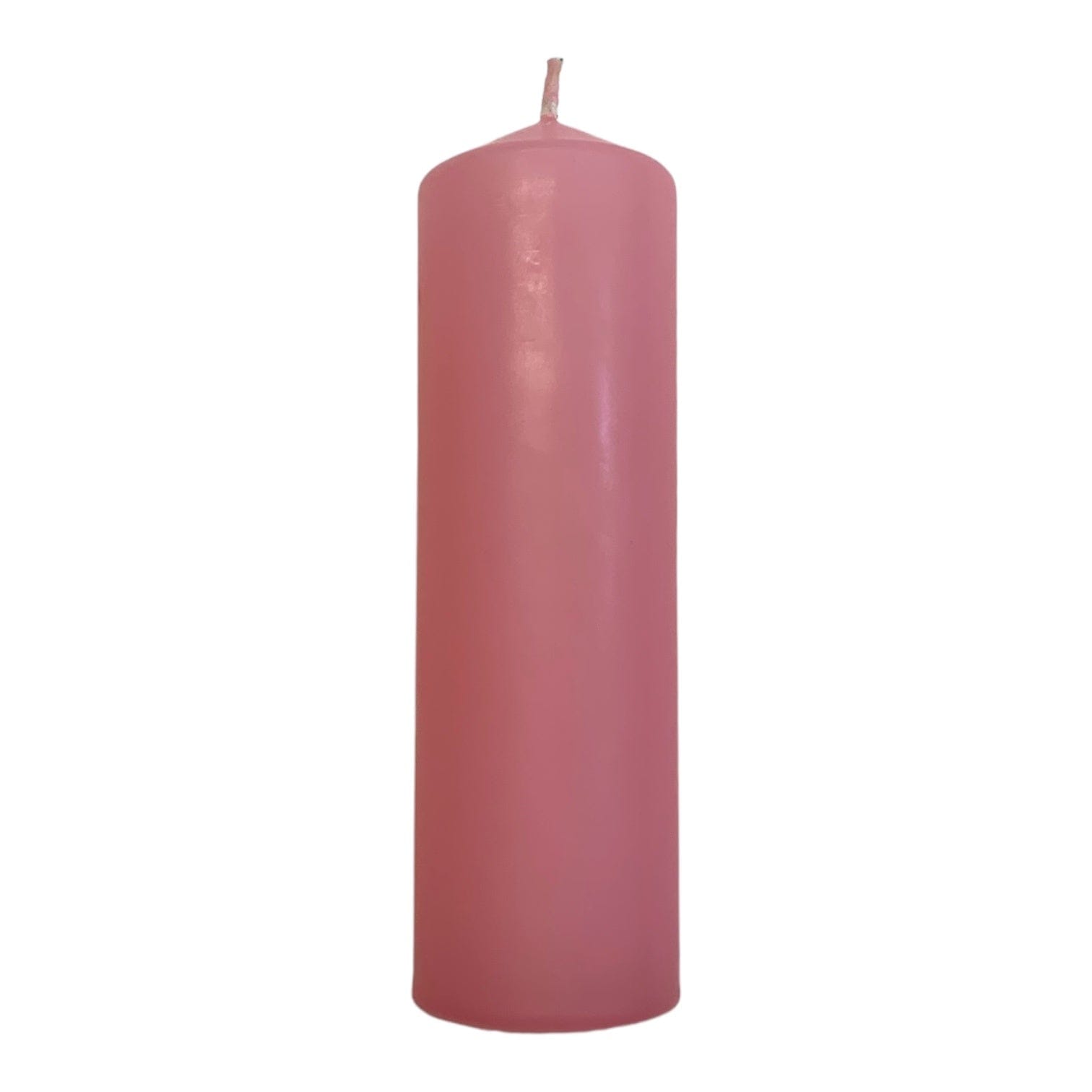 Soft Pink Column Candle - 150 Hours Burn Time, Soy Wax, Scented Home Decor for Weddings, Romantic Dinners & Spa Relaxation