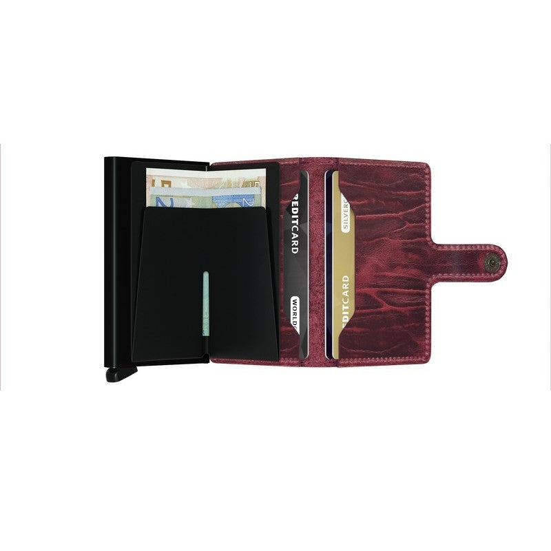 Mini Wallet for Women & Men - Slim RFID Blocking Leather Card Holder - Dutch Martin Bordeaux Design - Perfect for Travel, Business & Everyday Use