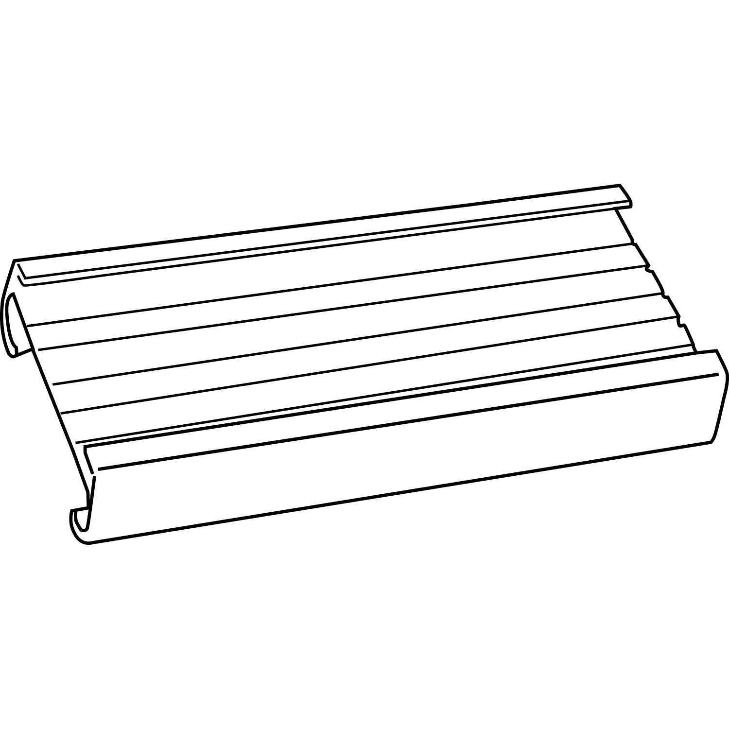 Alera® Wire Shelving Shelf Tag - Side Load, 3