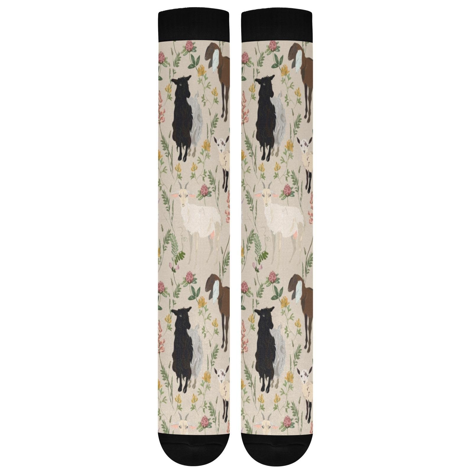 Pigsaly Halloween Ghost Boo Women's Compression Socks - Knee High Athletic Tube Socks for Running, Sports & Workout - Perfect for Halloween Costumes & Gym Activities