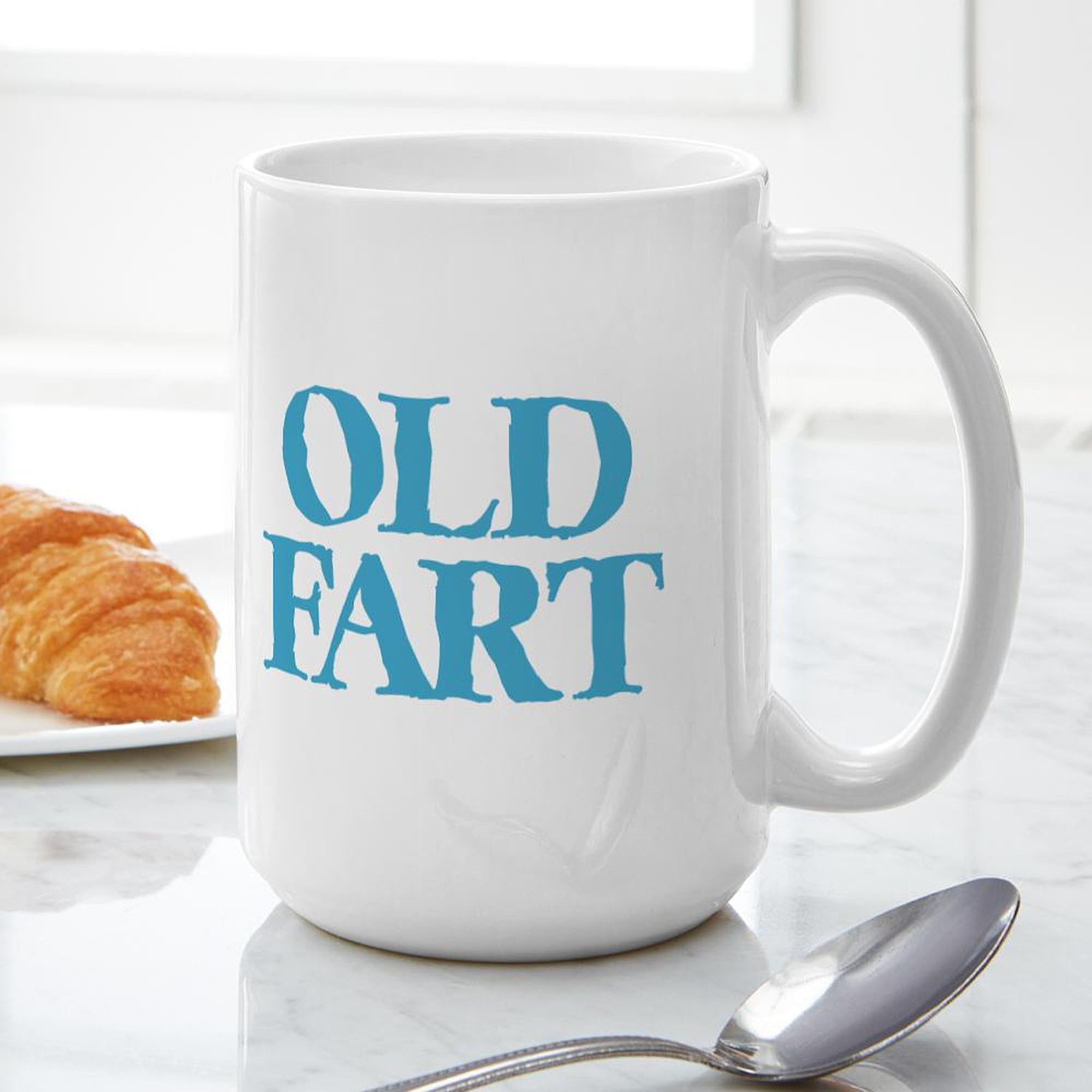Old Fart 15 oz Ceramic Coffee Mug (444ml) - Funny Novelty Gift for Dad, Grandpa & Retirement - Perfect for Office, Home & Coffee Lovers