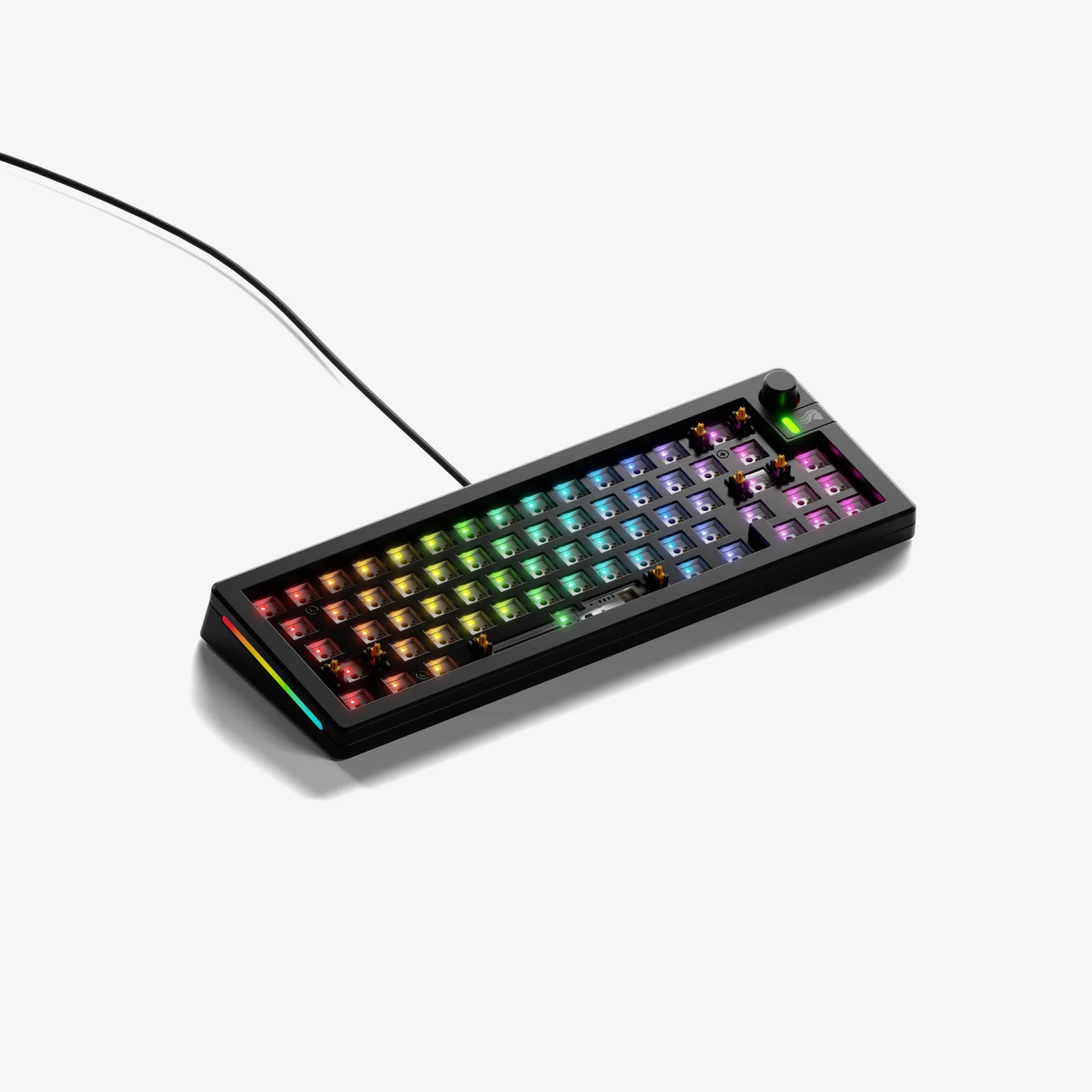 GMMK 3 60% Hot-Swappable Mechanical Gaming Keyboard Barebones Kit - Compact RGB Backlit for PC, Mac, Esports & Typing Enthusiasts