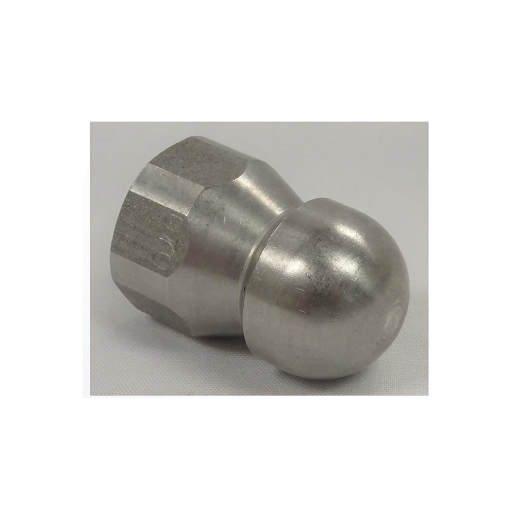 Suttner Ball Type Non-Rotating Sewer and Drain Cleaning Nozzle - 3/8 Inch Thread, 4200 PSI High Pressure - Perfect for Clog Removal, Pipe Cleaning, and Drain Maintenance