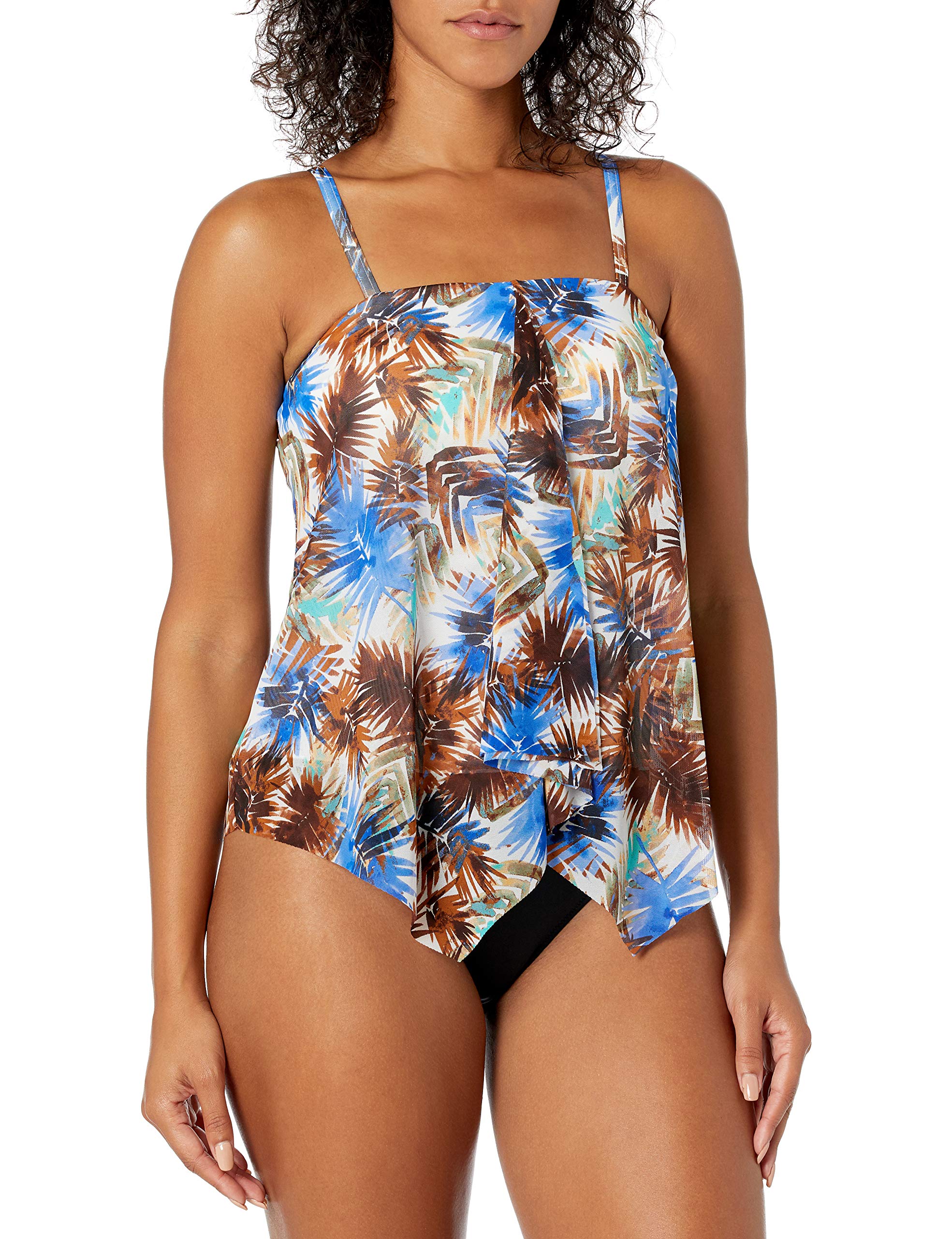 Fit 4 U Women's Ever Blade Mesh Bandeau Handkerchief Swim Top - Sexy Strapless Bikini Top for Beach, Pool & Summer Vacations