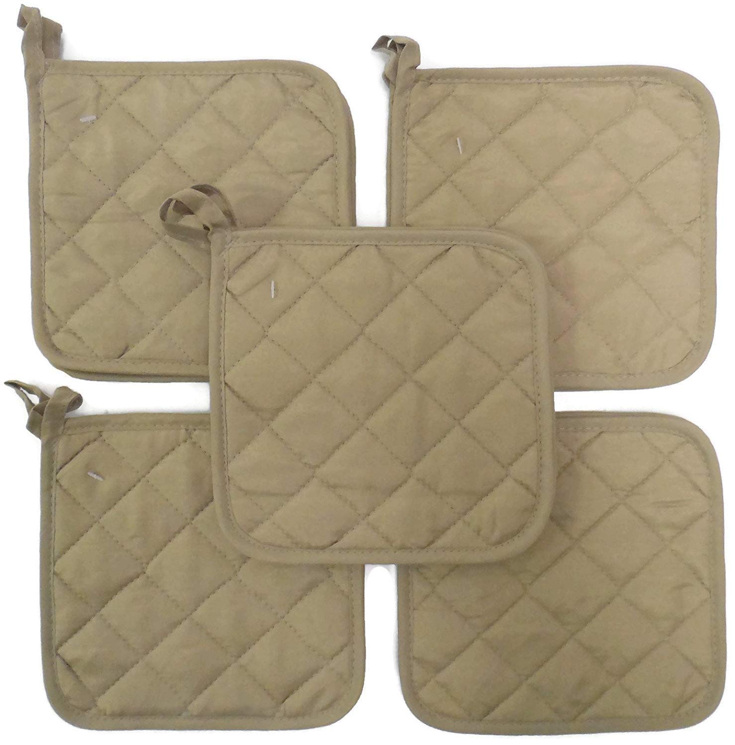 100% Cotton Heat Resistant Potholders Set of 10 - 7