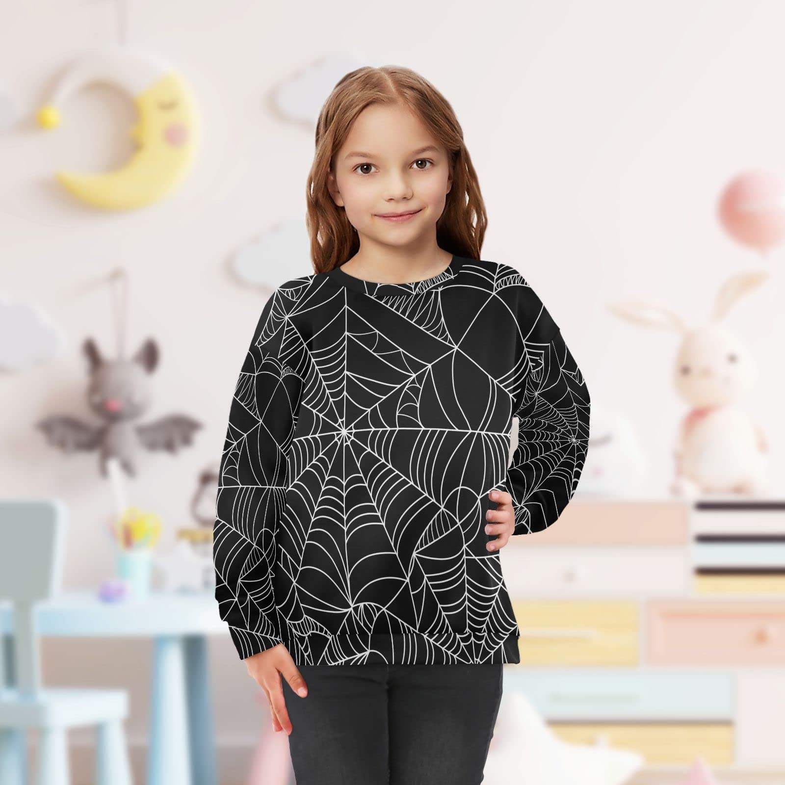 **Plaaee Kids Fleece Crewneck Sweatshirt - Monster Truck Long Sleeve Pullover for Boys & Girls (4T) | Warm & Cozy Winter Playwear**