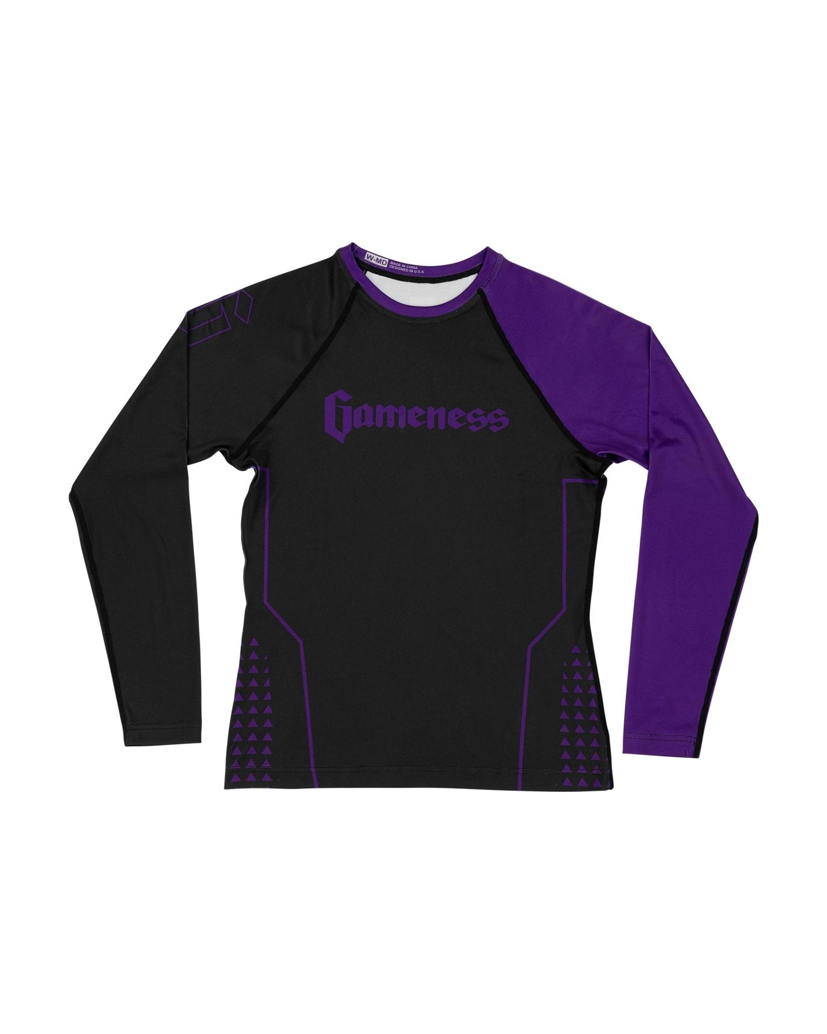 Gameness Women's Long Sleeve BJJ Rash Guard - Compression Top for Brazilian Jiu-Jitsu, MMA & Grappling - Ideal for Training, Competition & Fitness Workouts