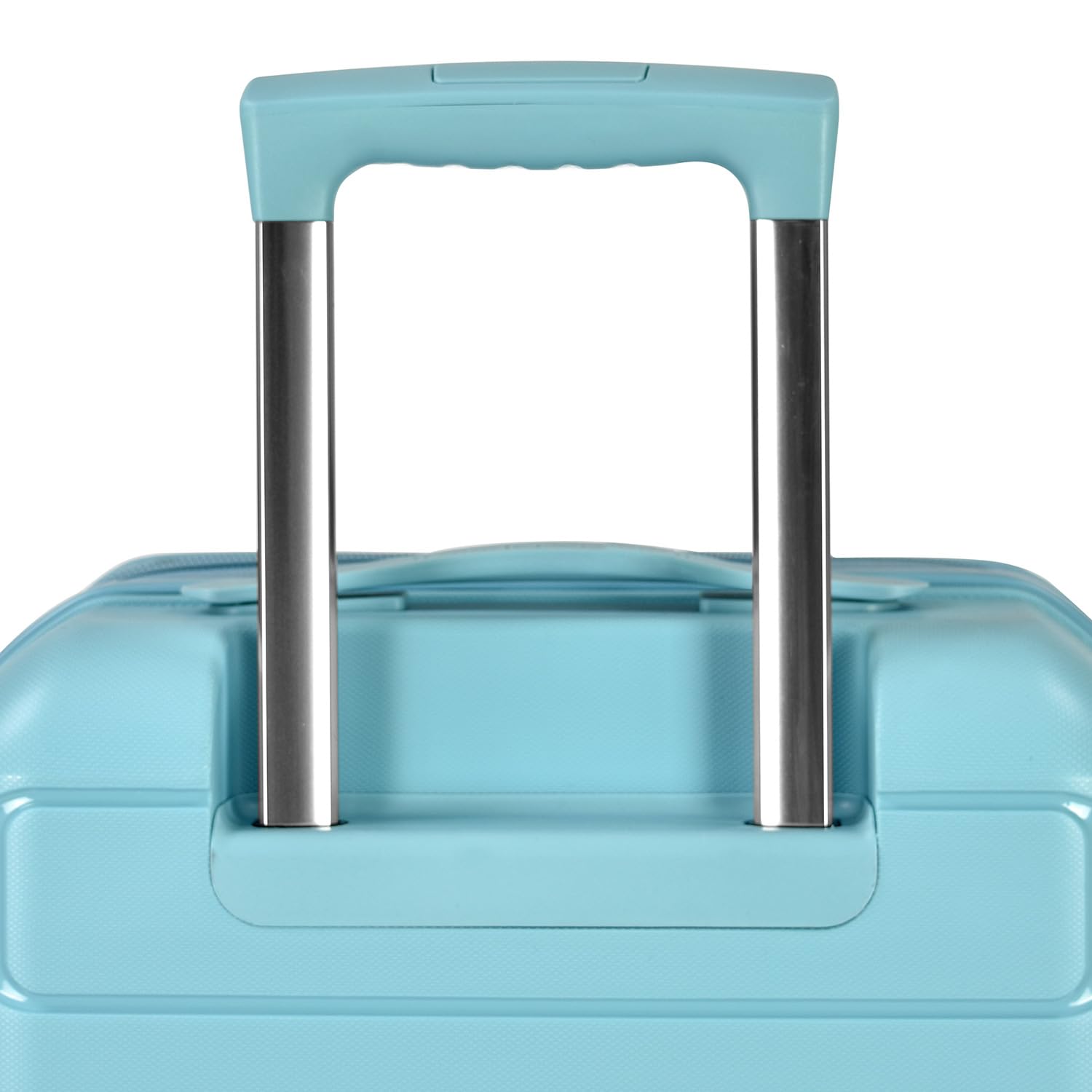 Traveler's Choice Pagosa Durable Expandable Hardshell Spinner Luggage Set (22/26 Inch) - Baby Blue - 2-Piece Carry-On & Checked Suitcase for Air Travel & Family Vacations