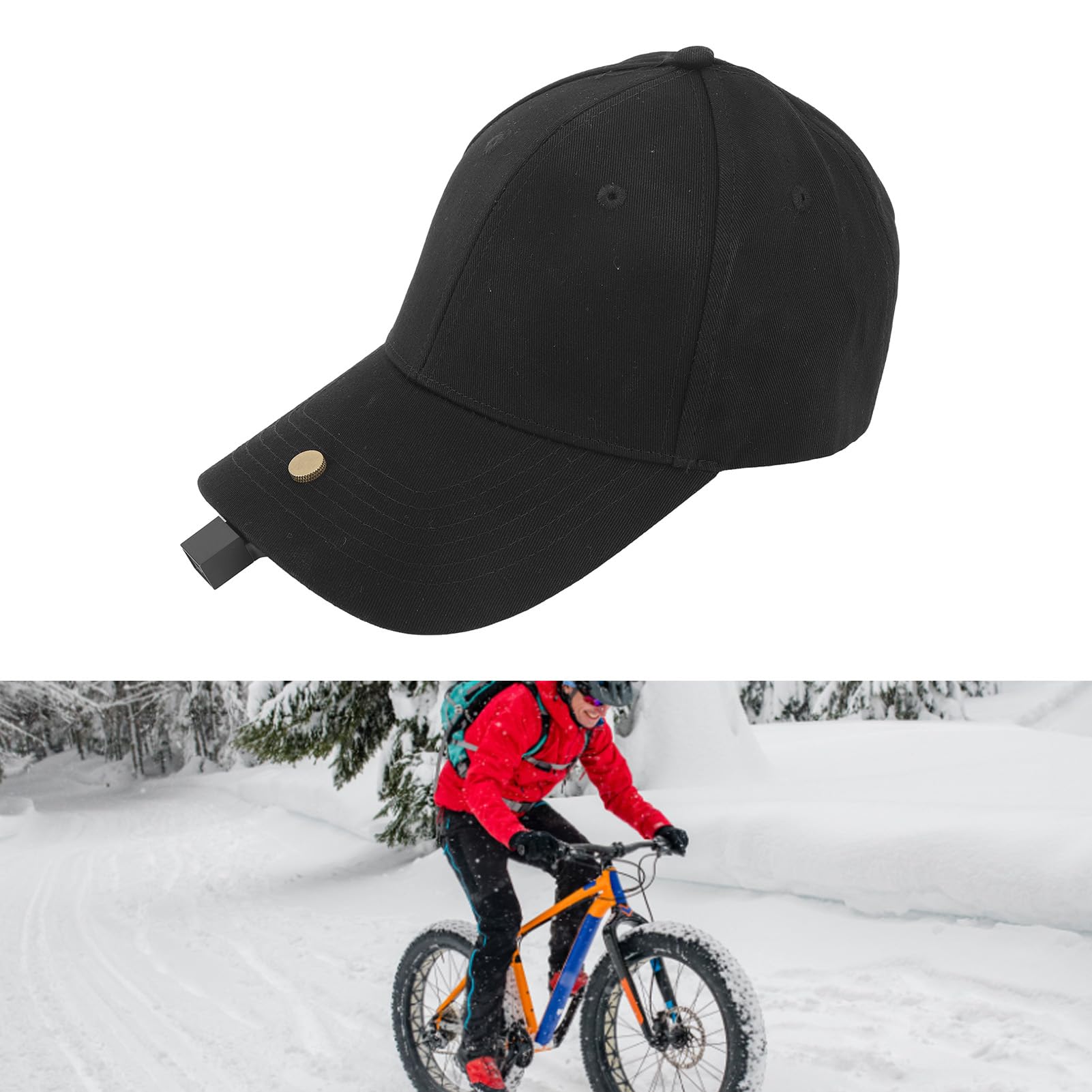 Fockety 1080P HD Sports Camera Baseball Cap - Wearable Body Camera with 128GB USB Storage, Mini Spy Camcorder for Fishing, Biking, Hiking, Driving & Outdoor Adventures