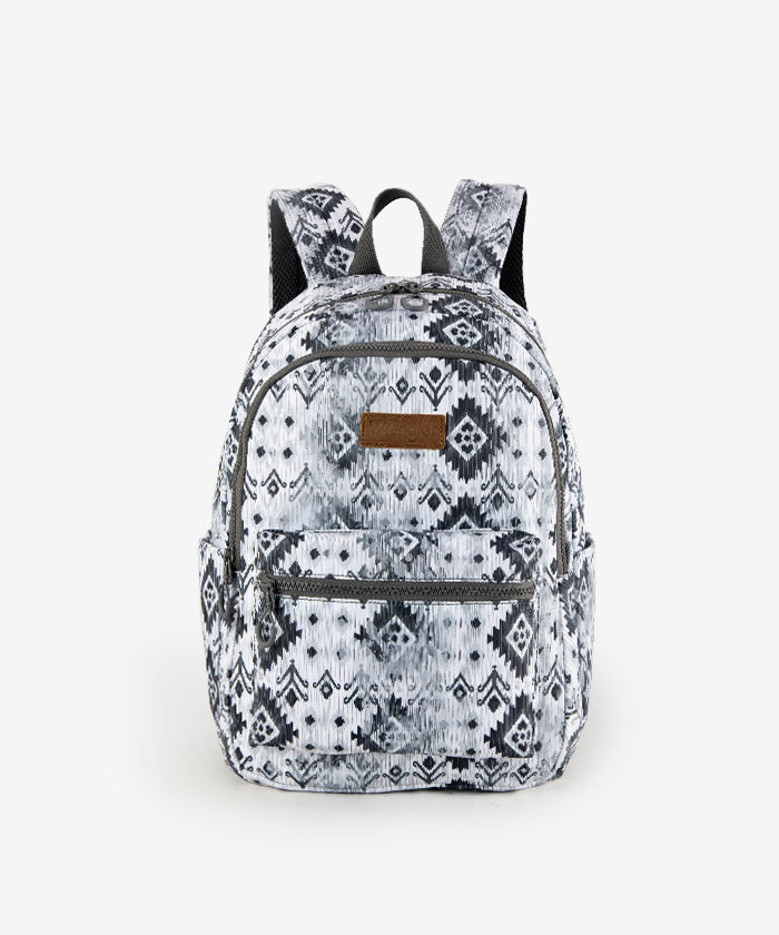 Wrangler Aztec Printed Diaper Bag Backpack - Stylish & Spacious Baby Essentials Organizer for Moms | Perfect for Travel, Daycare & Family Outings