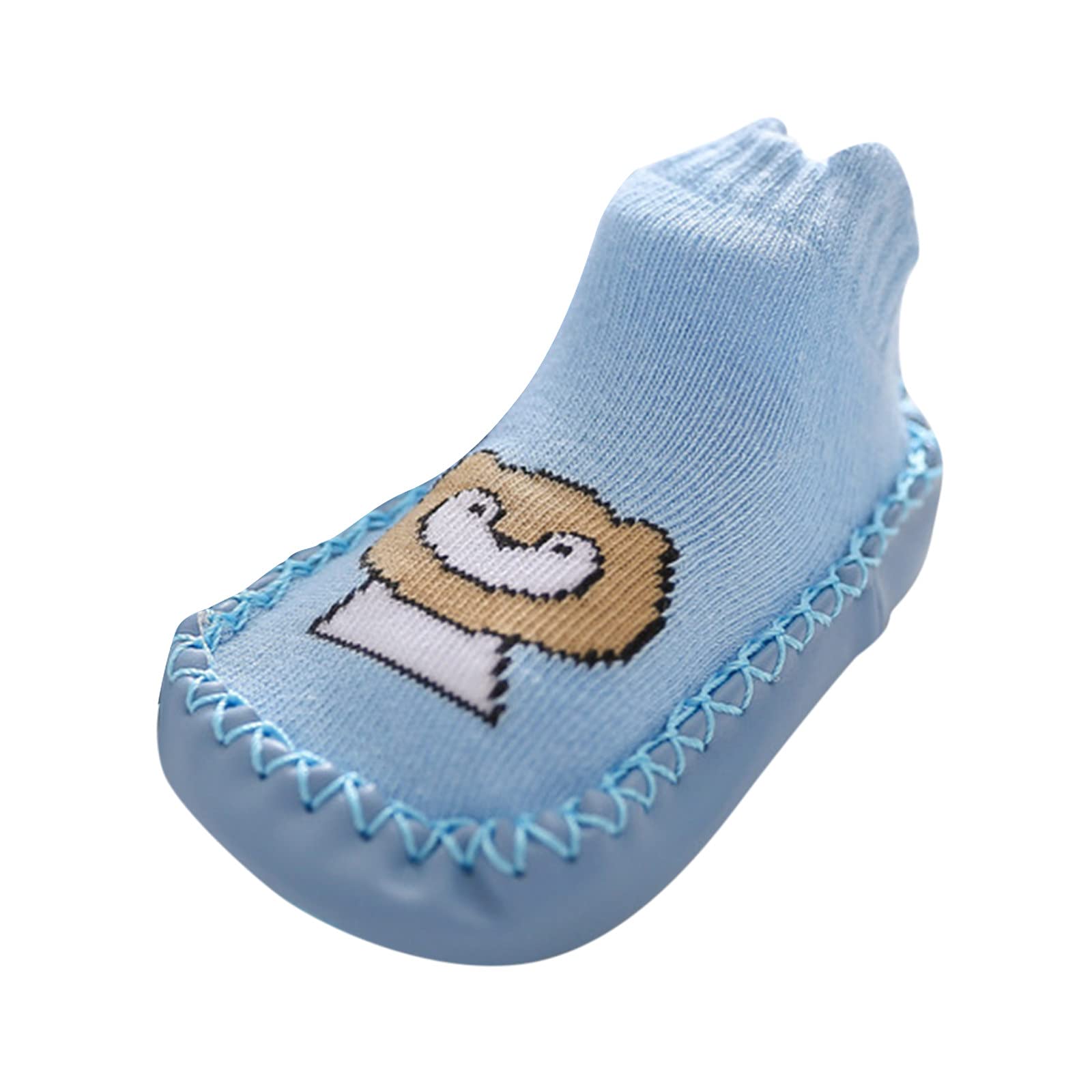 Non-Slip Toddler Socks with Grips - Cute Animal Design Baby Boys Girls Indoor Shoes for Crawling & Playtime - Anti-Slip Ankle Socks for Safe Walking & Learning to Walk