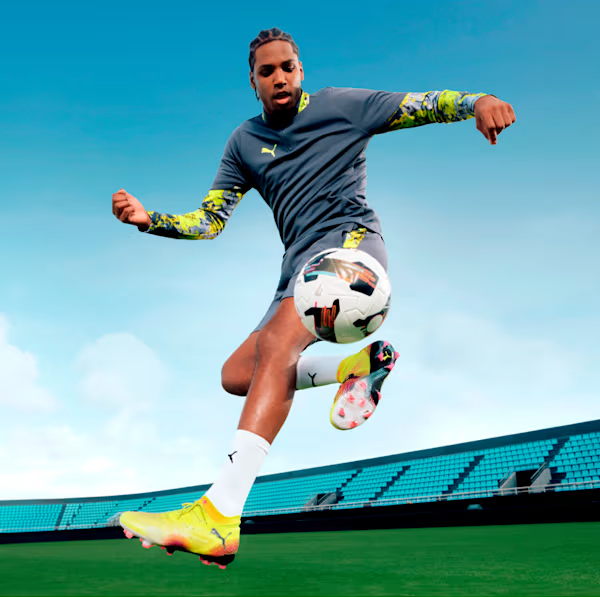 Puma Future 8 Ultimate FG Football Boots for Men - Yellow Alert/Black/Sun Struck - Lightweight Soccer Cleats with Grip Control - Perfect for Turf Matches & Training Sessions