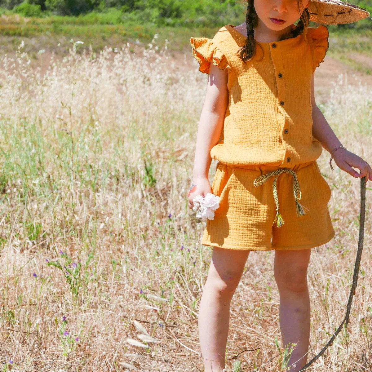 Marieke Jumpsuit and Dress Sewing Pattern for Kids Age 3-12 Years | DIY Girls Clothing | Perfect for Birthday Outfits, School Events & Family Photos