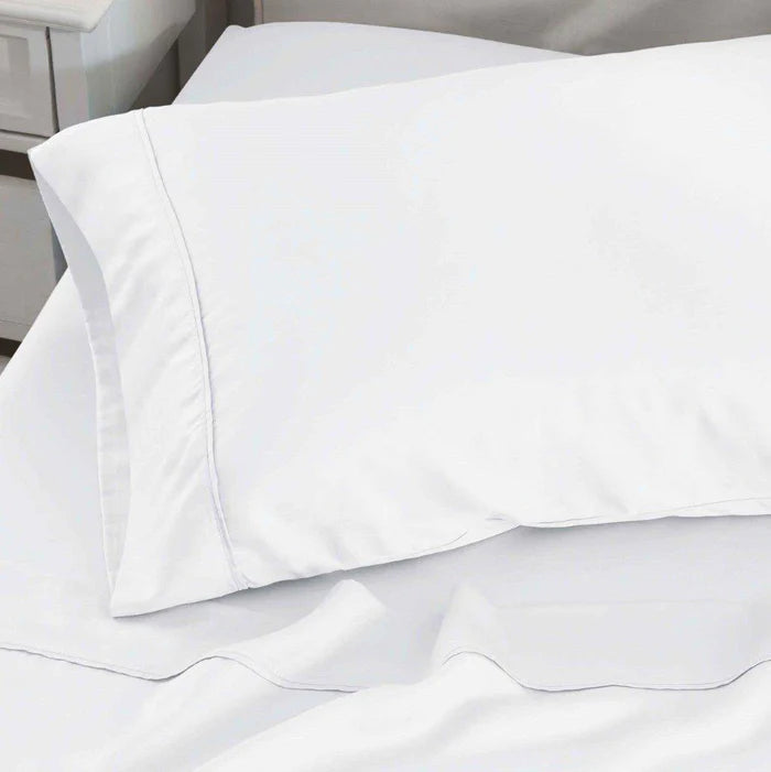 300 Thread Count Modal Beechwood Pillowcase Set - 2 Piece Soft & Breathable Bedding for a Comfortable Night's Sleep - Perfect for Home, Hotel, and Travel Use