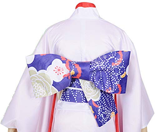 Poetic Walk Anime Women's Cosplay Ryougi Shiki Costume - Saber Kimono Robe Dress for Halloween, Cosplay Events & Anime Conventions