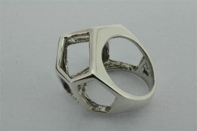 Geometric Ring for Women - Minimalist Stainless Steel Stackable Band Ring - Perfect for Everyday Wear, Gifts & Fashion Jewelry