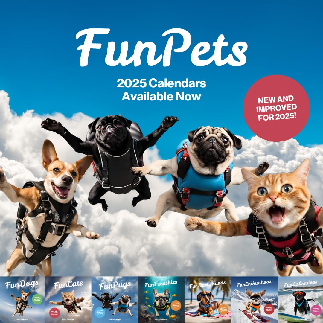 2025 Funny Cat Wall Calendar - Large 12 Month Planner with Adorable Cat Pictures | Perfect for Home, Office & Gift Giving | Fun Pets Collection