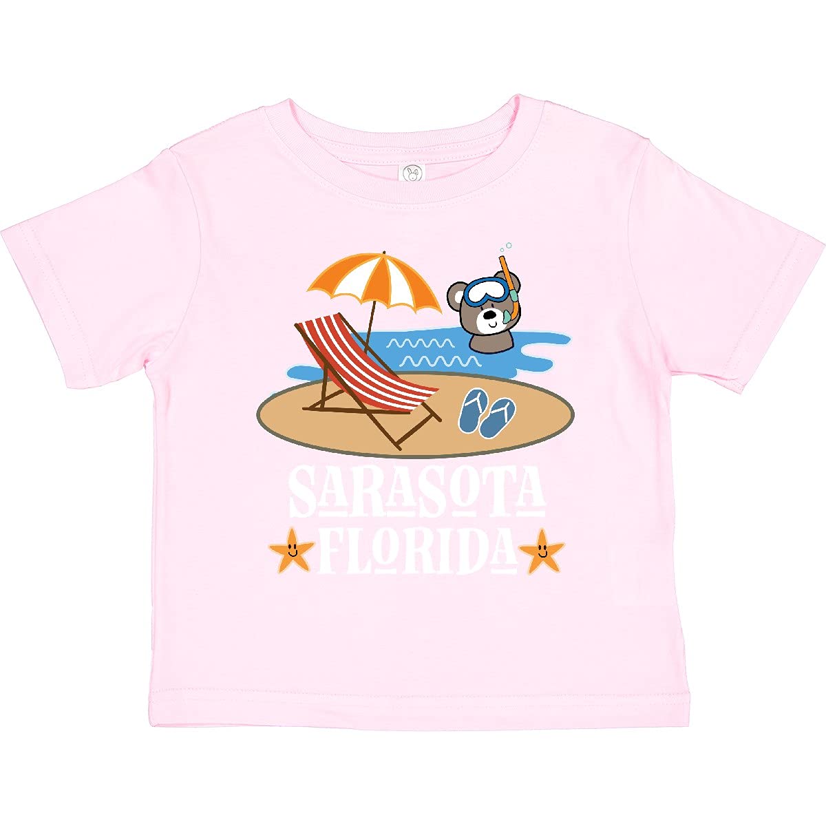 Inktastic Sarasota Florida Beach Vacation Toddler T-Shirt - Cute Summer Outfit for Boys & Girls - Perfect for Beach Trips, Family Vacations & Tropical Getaways