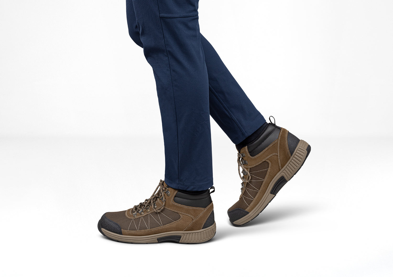 Hunter Brown Boots for Men - Waterproof Leather Work Boots with Slip-Resistant Sole - Perfect for Construction, Hiking & Outdoor Activities