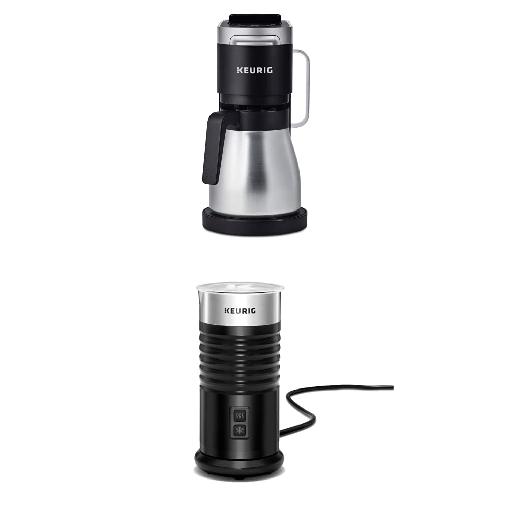 Keurig K-Supreme Gray Single Serve Coffee Maker with Milk Frother - Brew Hot & Iced Coffee, Create Hot/Cold Milk Foam - Perfect for Home, Office & Cafe Use