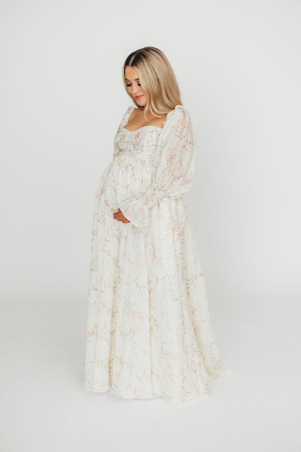 Ryder Grace Maxi Dress in Cream - Elegant Long Flowy Summer Dress for Women, Perfect for Beach, Wedding & Vacation | Lightweight & Comfortable