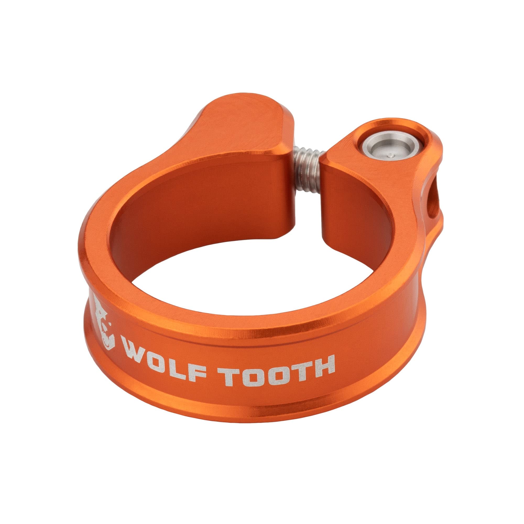 Wolf Tooth Precision-Machined Seatpost Clamp - Lightweight MTB Bike Seat Clamp for Mountain & Road Bikes - Perfect for Trail Riding & Commuting