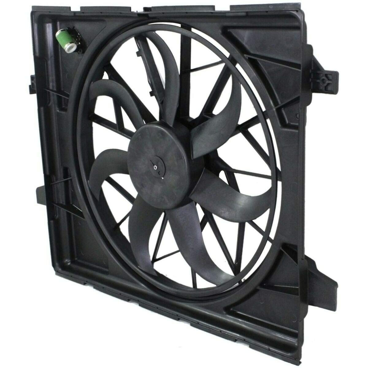 Premium Plus Radiator Cooling Fan Replacement for 2011-2016 Jeep Grand Cherokee & Dodge Durango - High Performance Cooling System Part for Off-Road & Towing Scenarios