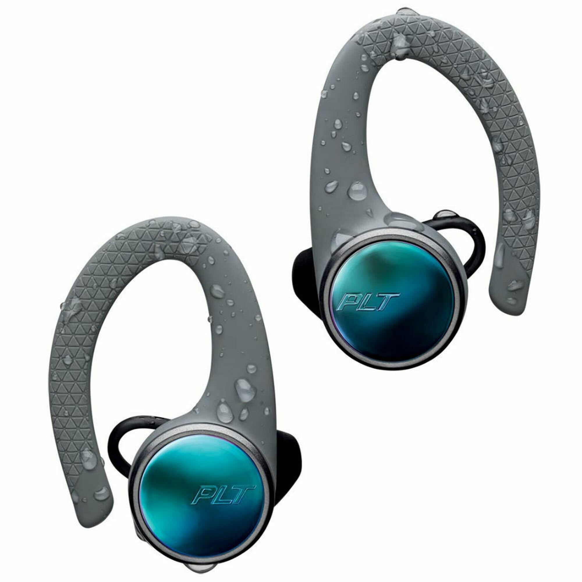 Plantronics Backbeat Fit 3100 True Wireless Sport Earbuds - Grey | Sweatproof Bluetooth Headphones for Running, Gym & Workouts | Secure Fit for Active Lifestyle