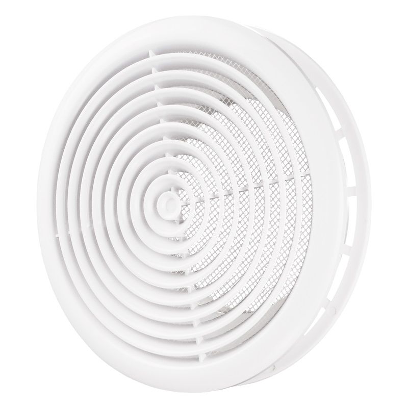 Blauberg 100mm Ceiling Mounted Vent Grille DPR100 - White Aluminum Air Vent Cover for HVAC, Bathroom & Kitchen Exhaust - Perfect for Home & Commercial Ventilation Systems