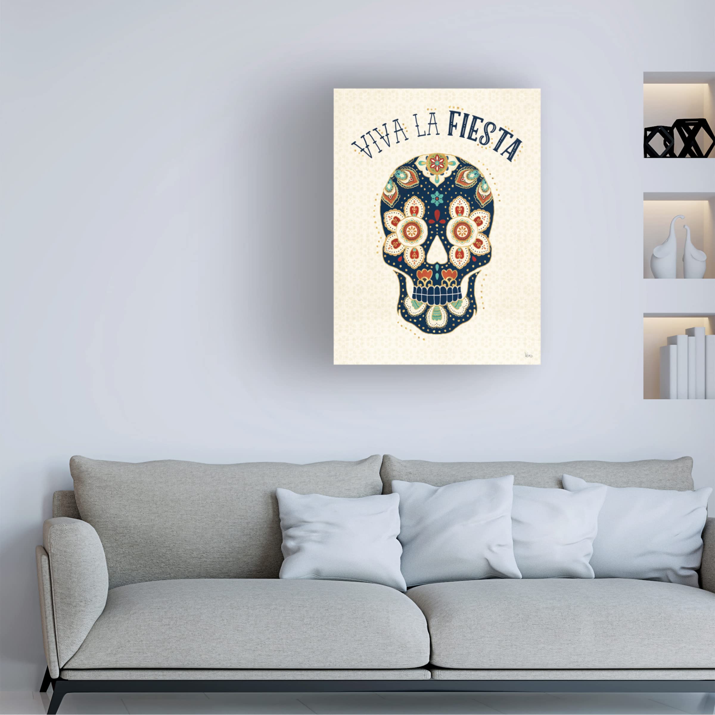 Trademark Fine Art 'La Vida Loca IV' Canvas Wall Art by Veronique Charron - Vibrant Abstract Painting for Living Room, Bedroom & Office Decor